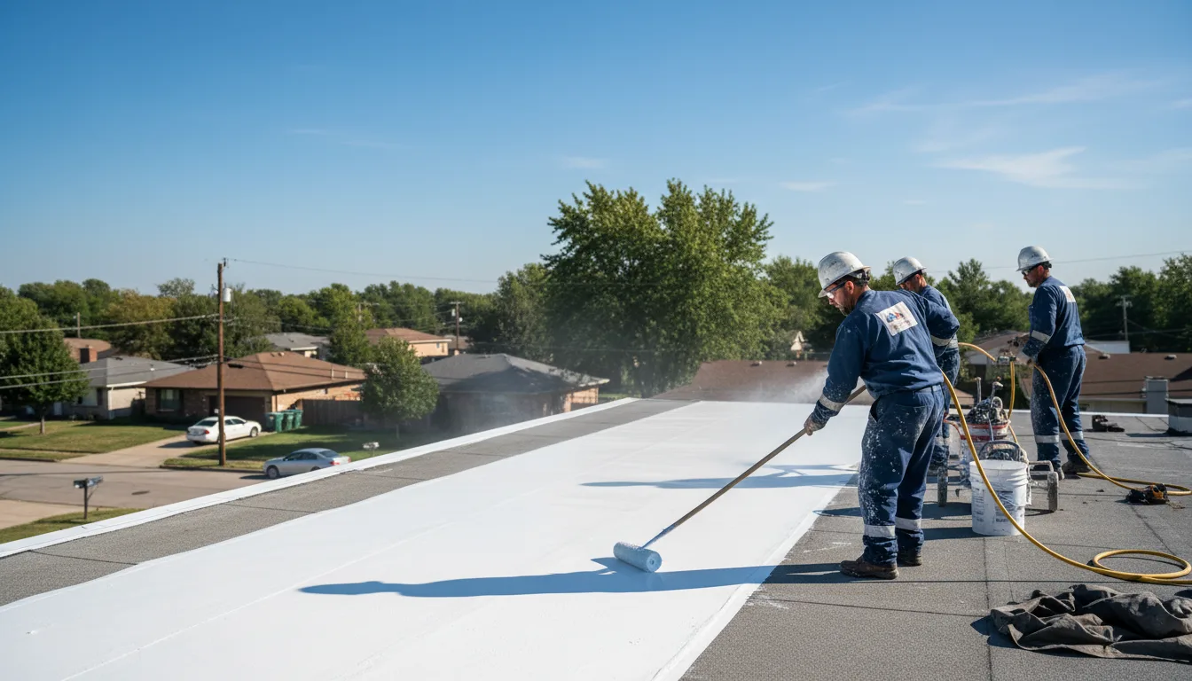 Commercial roof coating in Strong, ME near me
